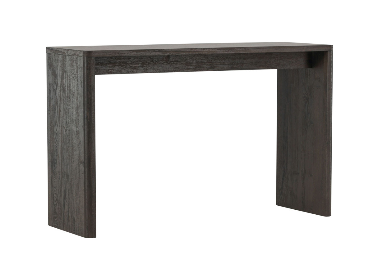 Table console couleur bois moka 120 cm