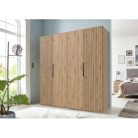 Armoire dressing 4 portes 200 cm