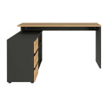 Bureau en bois et gris graphite