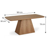 Table 180x90 chêne naturel