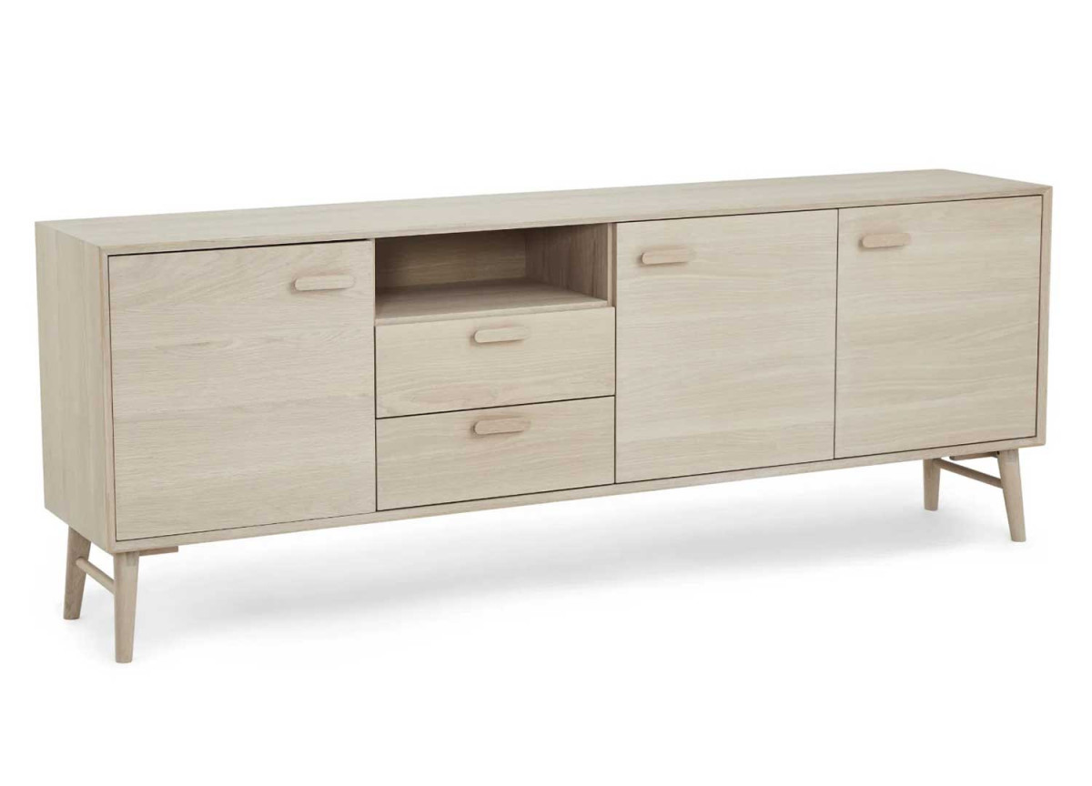 Buffet 212 cm Chêne blanchi