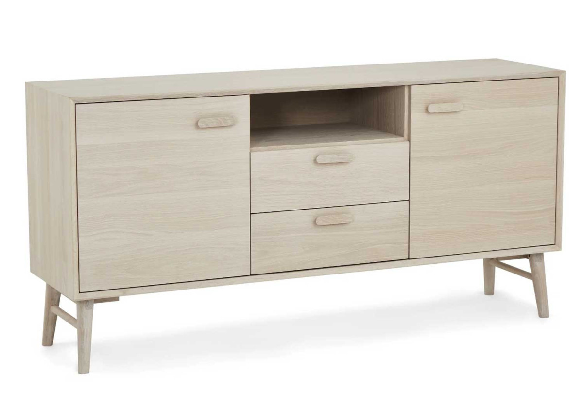 Buffet 160 cm Chêne blanchi