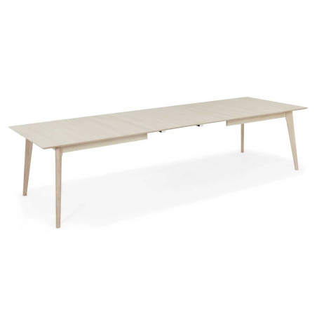 Table à manger 170 - 270 cm Chêne blanchi