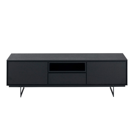 Meuble TV 160 cm Chêne noir