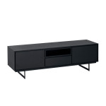 Meuble TV 160 cm Chêne noir