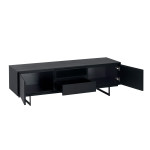 Meuble TV 160 cm Chêne noir