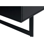 Meuble TV 160 cm Chêne noir