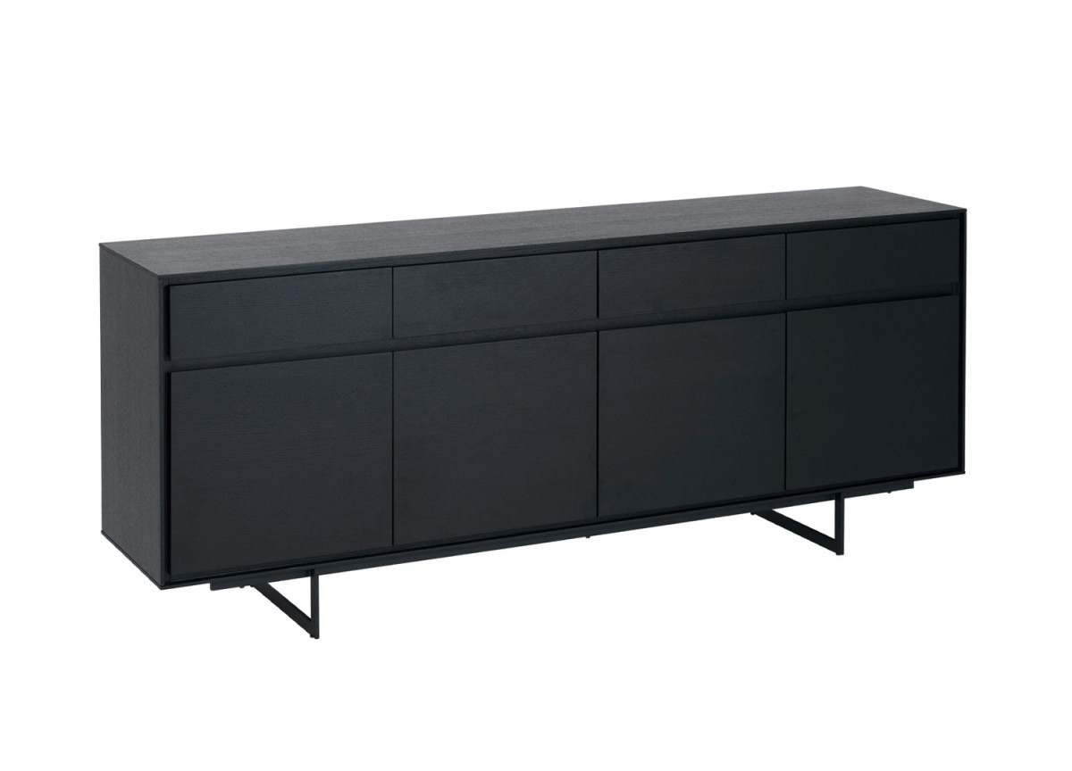 Buffet 205 cm chêne noir