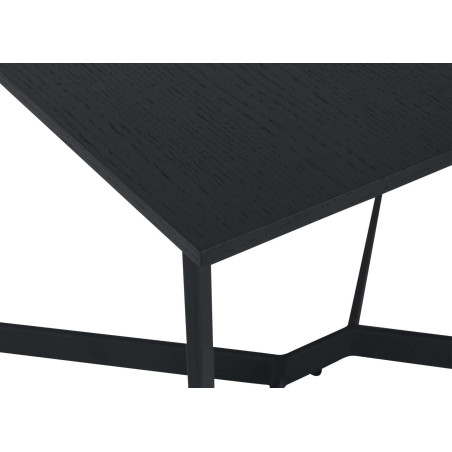 Table basse 70 x 70 cm Chêne noir