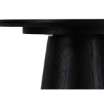 Bout de canapé design 45 cm Chêne noir