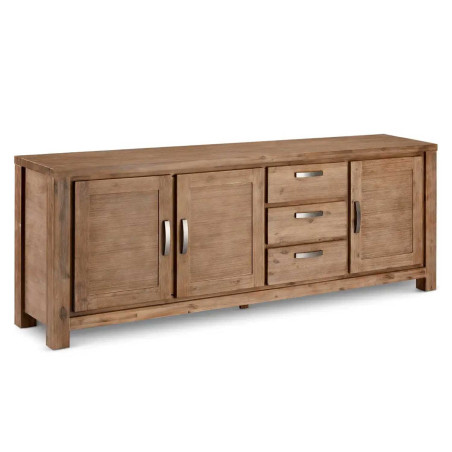 Long Buffet 230 cm Acacia brun brossé