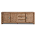 Long Buffet 230 cm Acacia brun brossé