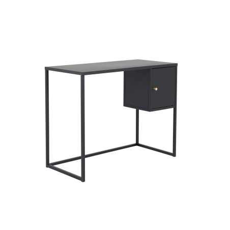 Bureau 95 cm en métal noir