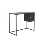 Bureau 95 cm en métal noir