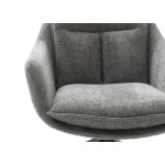 Fauteuil relax avec repose-pieds anthracité