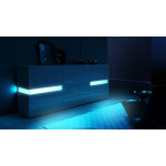 Buffet Blanc Laqué Design / Éclairage LED Rio