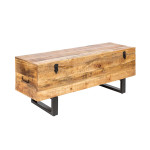 Banc coffre en bois original de manguier Pierre