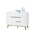 Commode de Salon Scandinave Blanche Fabien