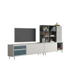 Ensemble tv mural contemporain haut de gamme