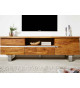 Meuble TV design en bois acacia / 160 cm