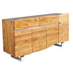 Buffet design en bois acacia / 170 cm, 4 portes Matthéo