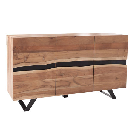 Buffet bois massif et métal 150 cm / Acacia Danaé