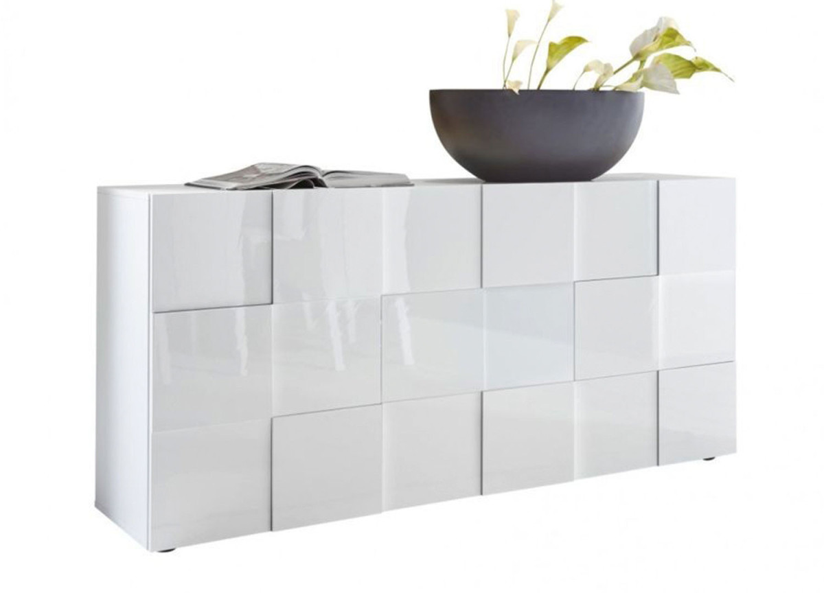 Buffet blanc laqué design Dama