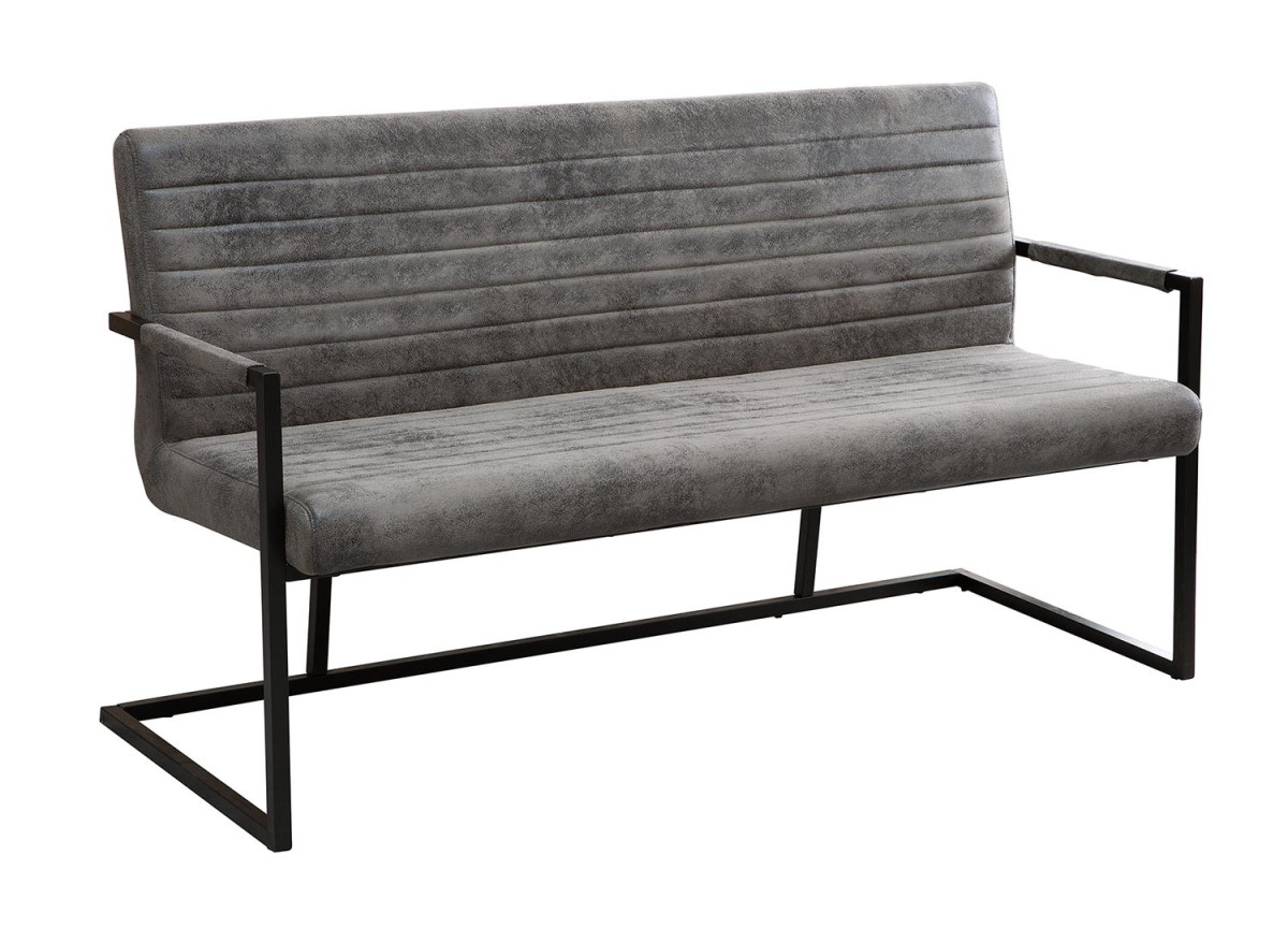 Banquette de Table en microfibre gris Loft