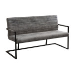 Banquette de Table en microfibre gris Loft