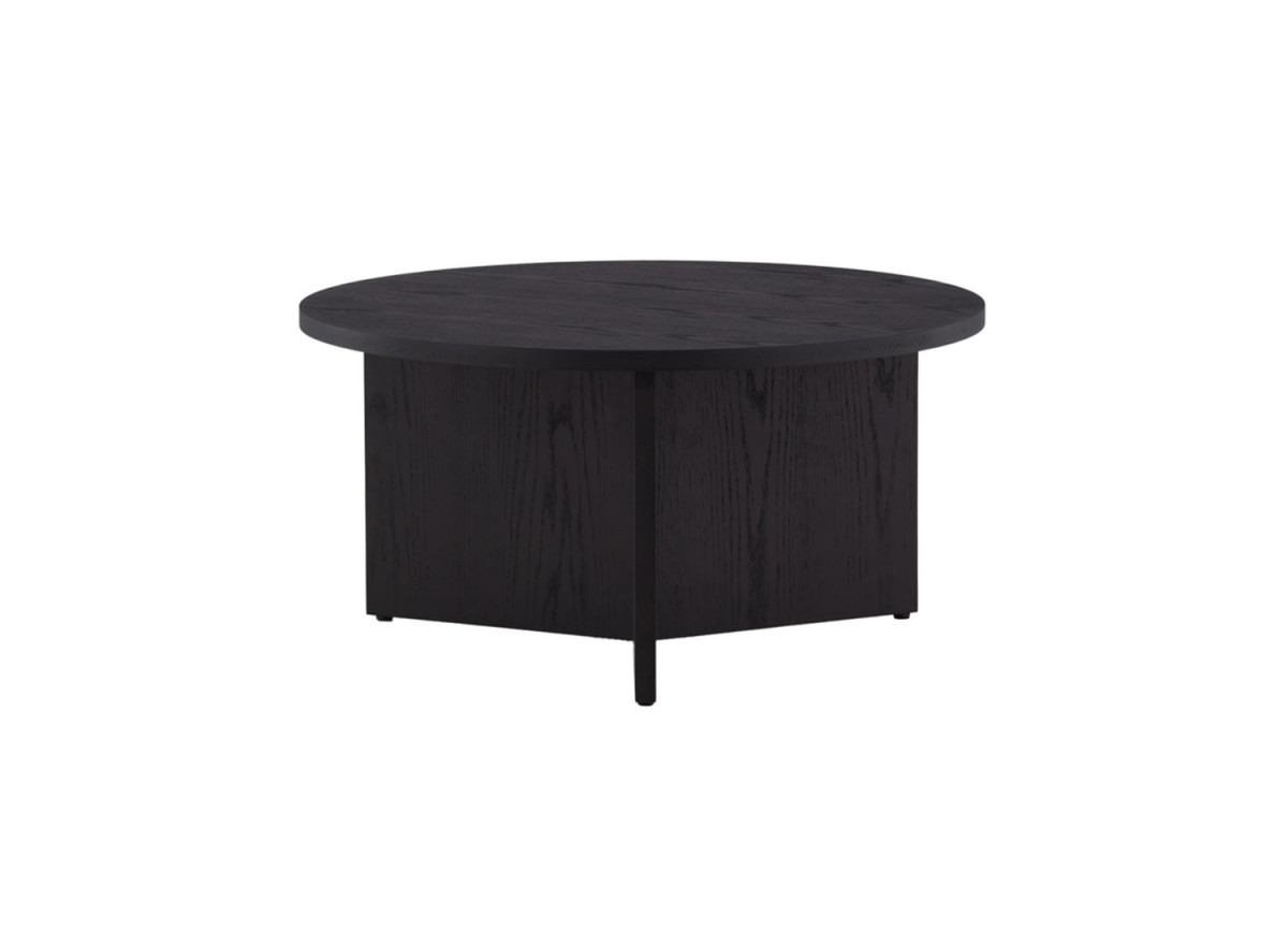 Table basse 85cm bois noir