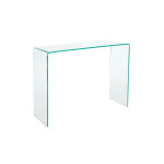 Meuble console en verre moderne 100 cm