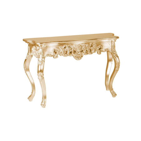 Console de style baroque dorée