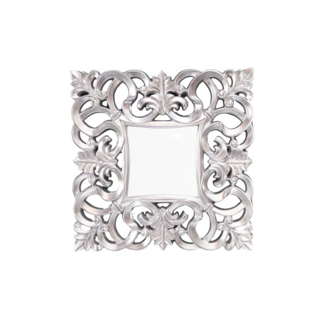 Miroir baroque carré argent antique Venise