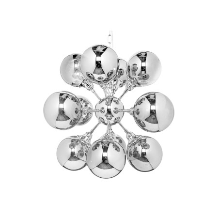 Luminaire contemporain 12 boules d'argent Galaxy