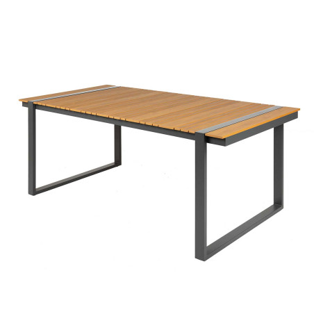 Table d'extérieur composite et aluminium 180 cm Pauline