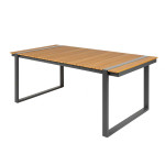 Table d'extérieur composite et aluminium 180 cm Pauline