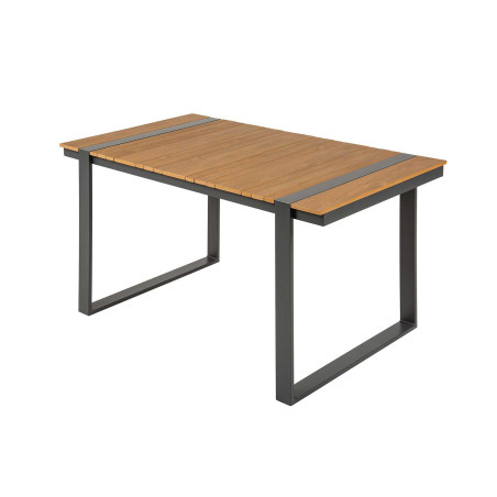 Table de jardin composite et aluminium 123 cm Pauline