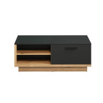 Table basse bois et noir moderne