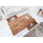 Table basse scandinave / Effet marqueterie 3D Flavien