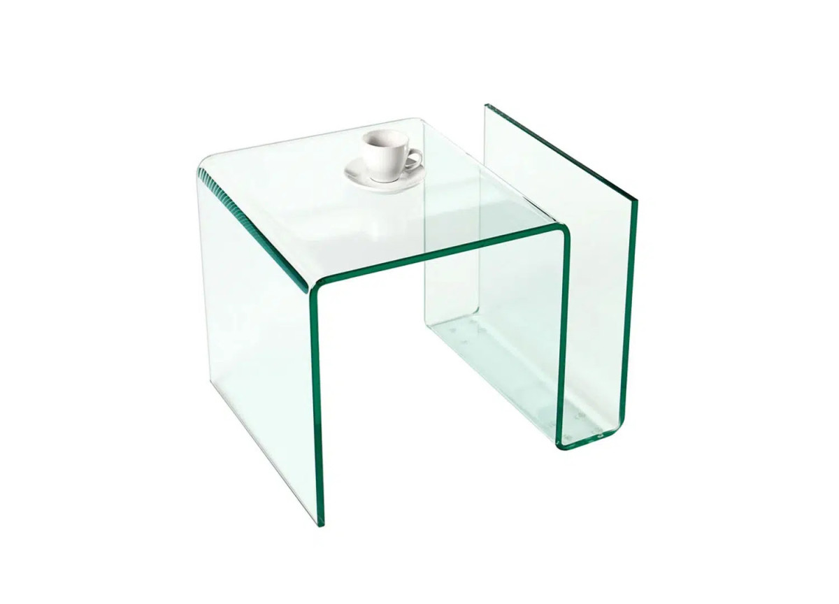 Table porte revu en verre