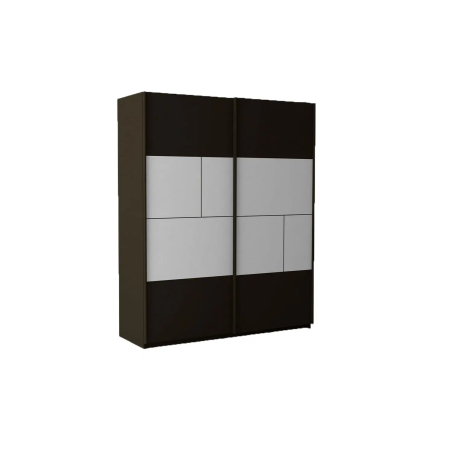 Armoire moderne blanche et grise