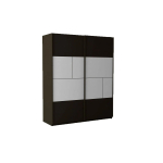 Armoire moderne blanche et grise