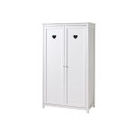 Armoire de chambre enfant blanche laquée 2 portes