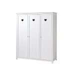 Armoire blanche laquée de chambre enfant de 3 portes