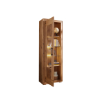 Vitrine en bois massif avec led blanc Simon