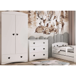 Armoire blanche pour enfant 90 cm Léonie