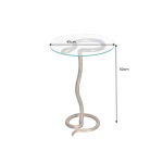 Table d'Appoint avec Pied Serpent Doré