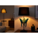 Lampe décorative perroquets turquoise Paga