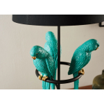 Lampe décorative perroquets turquoise Paga