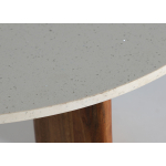 Table basse ronde manguier et terrazzo Arlanc